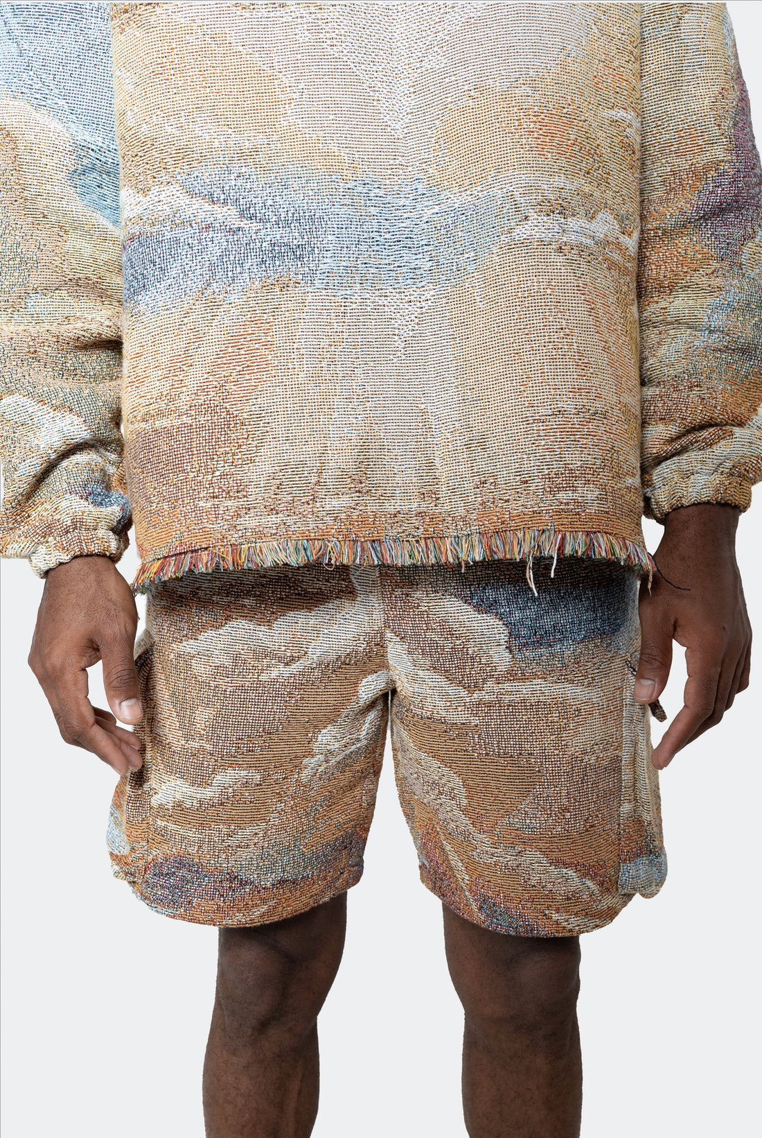 Heaven on Earth Tapestry Cargo Shorts