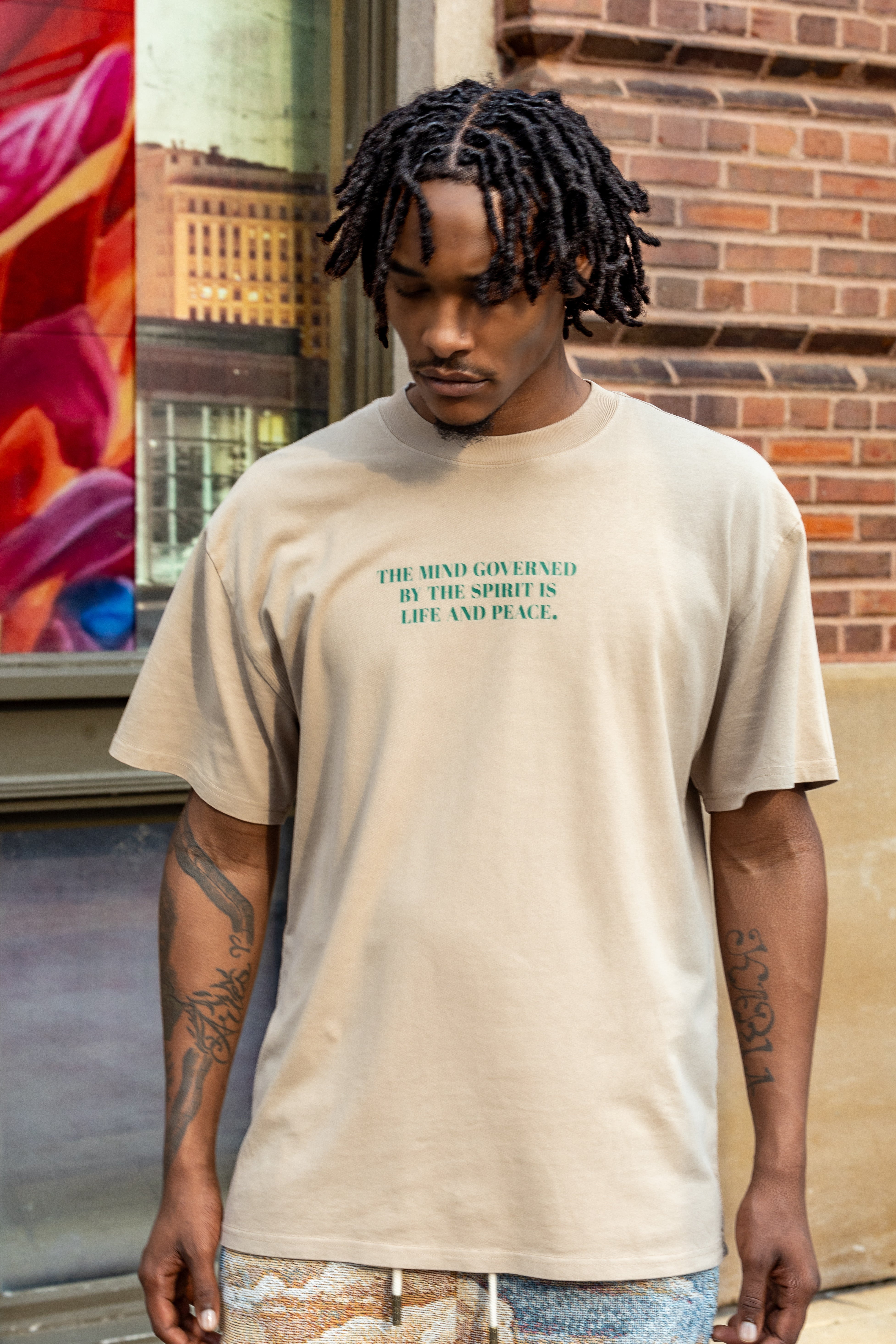Overcome The Flesh Statement Tee