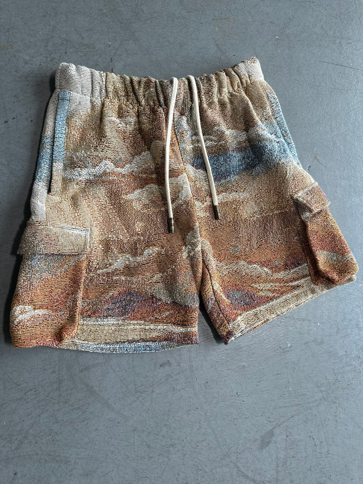 Heaven on Earth Tapestry Cargo Shorts