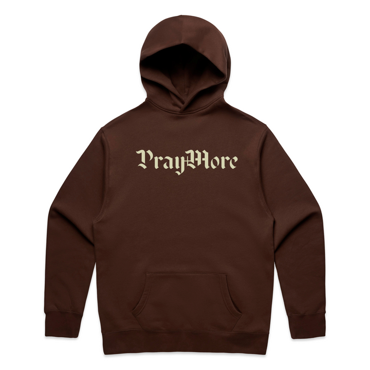 Pray More Hoodie (Brown)