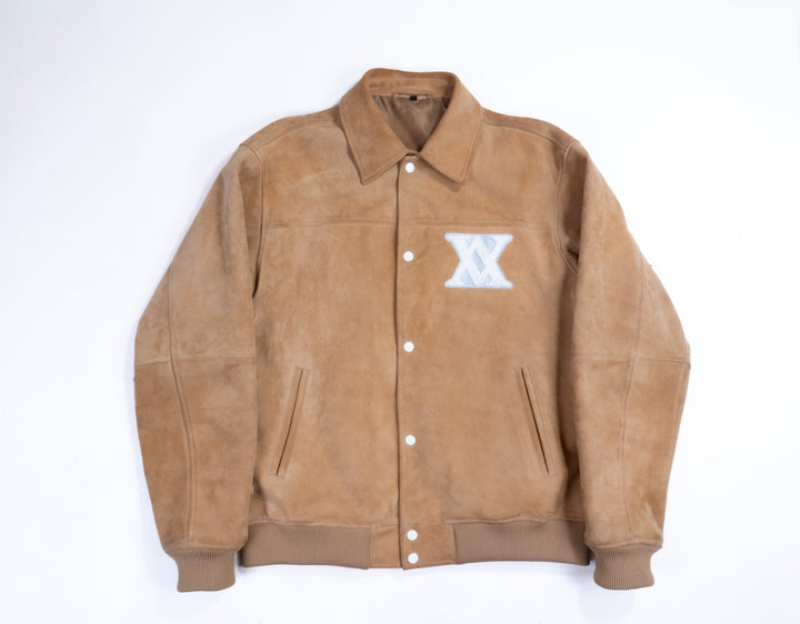 Suede Heaven on Earth Varsity Jacket