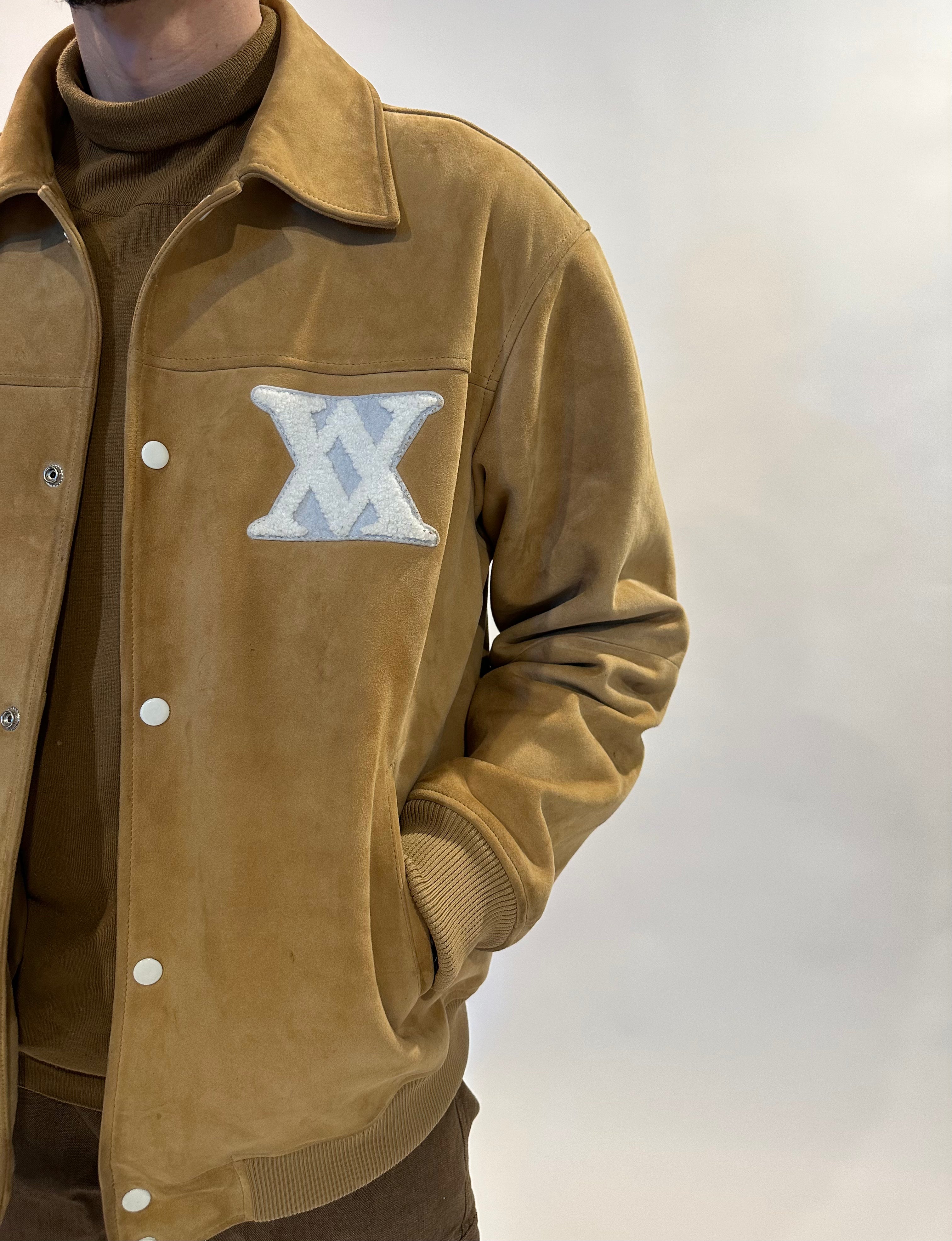 Suede Heaven on Earth Varsity Jacket