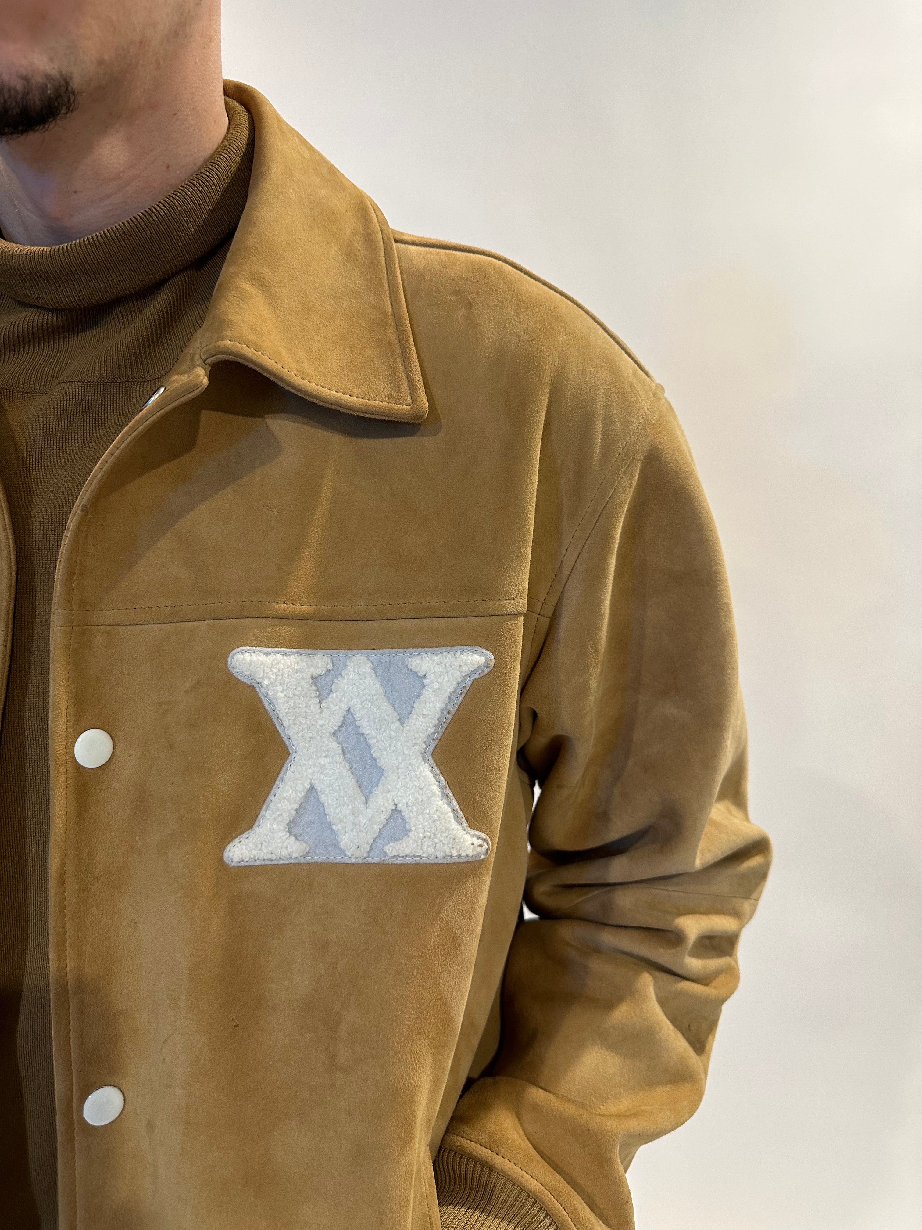 Suede Heaven on Earth Varsity Jacket