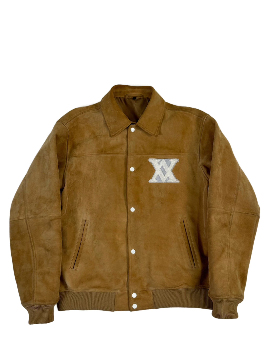 Suede Heaven on Earth Varsity Jacket