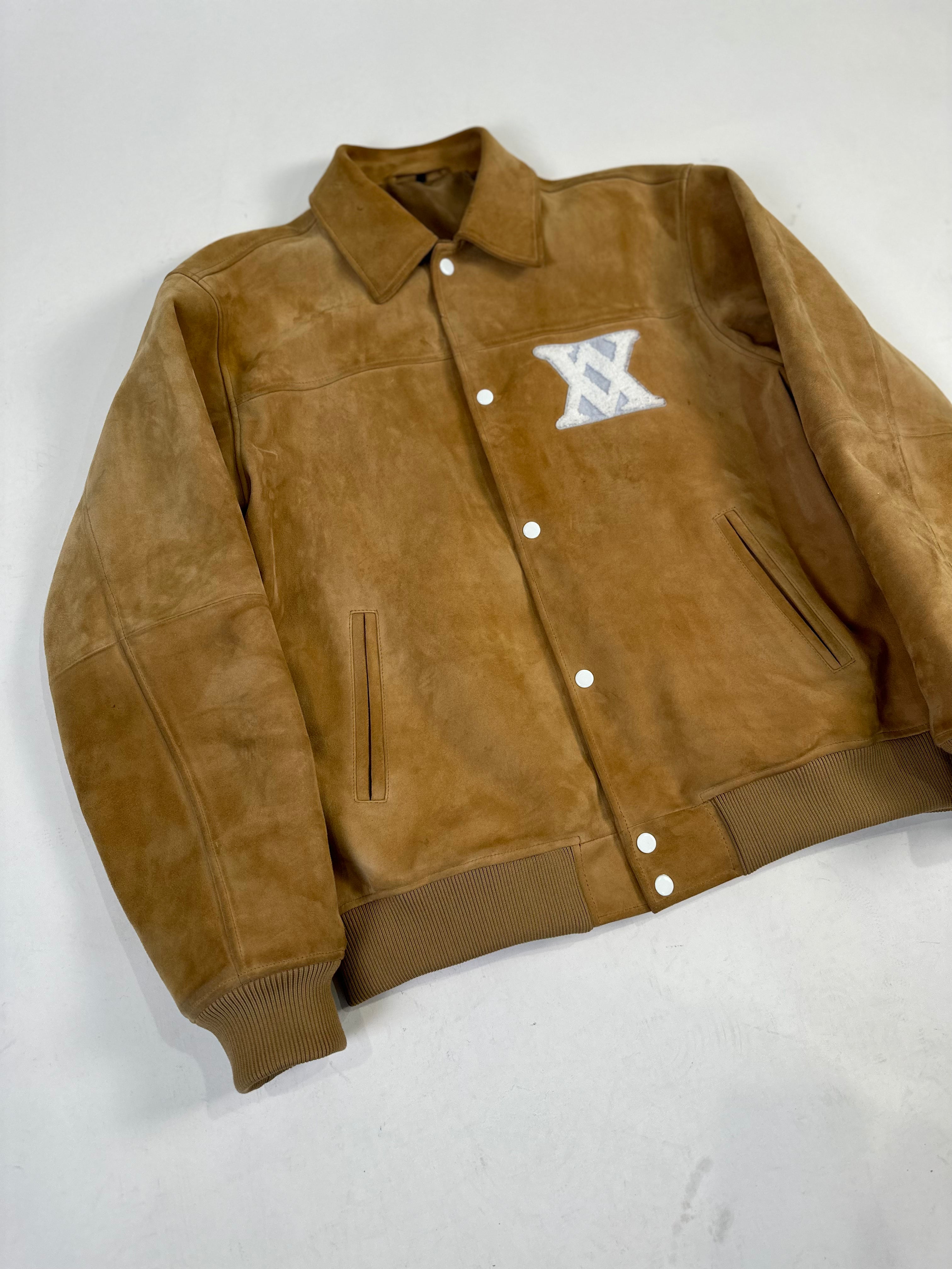 Suede Heaven on Earth Varsity Jacket