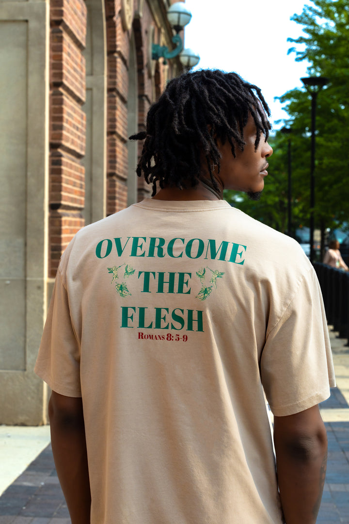 Overcome The Flesh Statement Tee