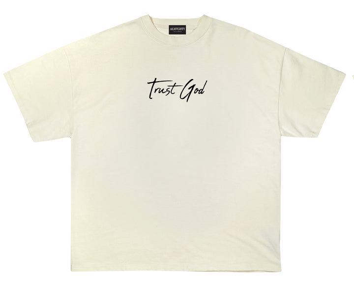 Trust God Tee (Cream/Black)