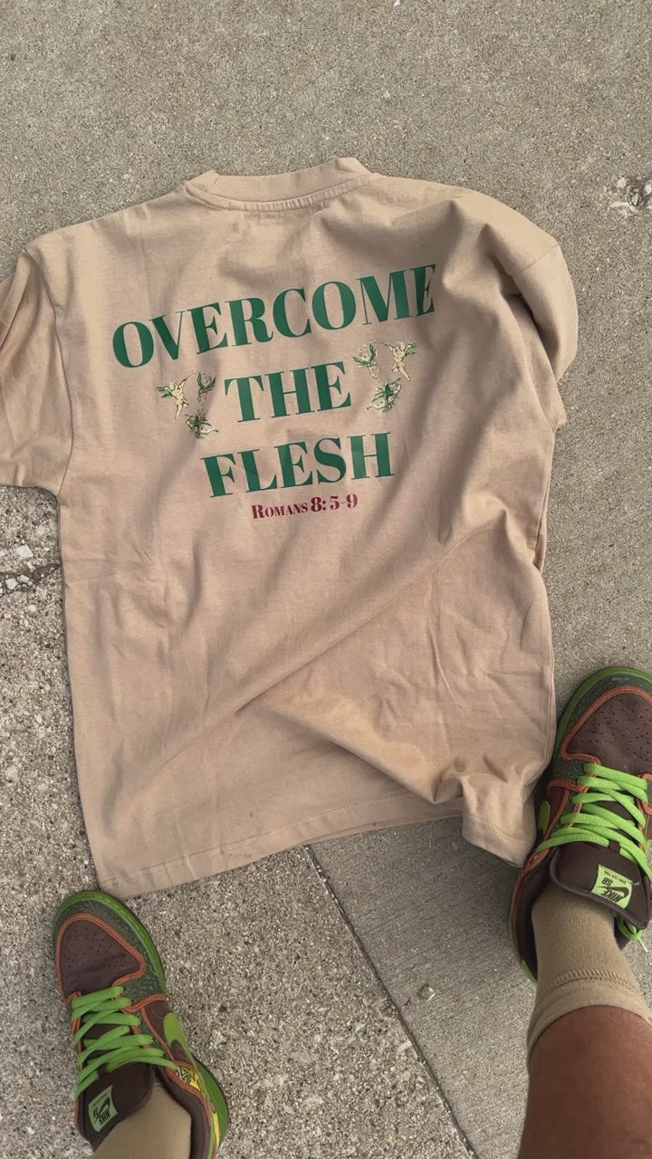 Overcome The Flesh Statement Tee