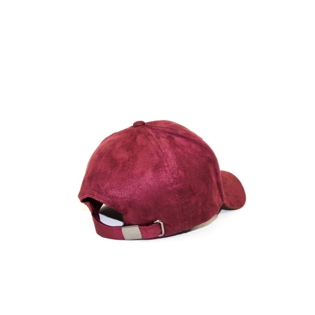 ALMVGHTY Embroidered Suede Dad Hat - Burgundy - Back